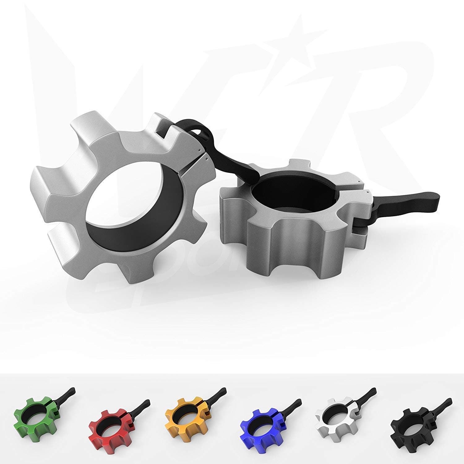 Aluminium Olympic Collar Heavy Duty Clamp Barbell Dumbbell Weight Gym - SET