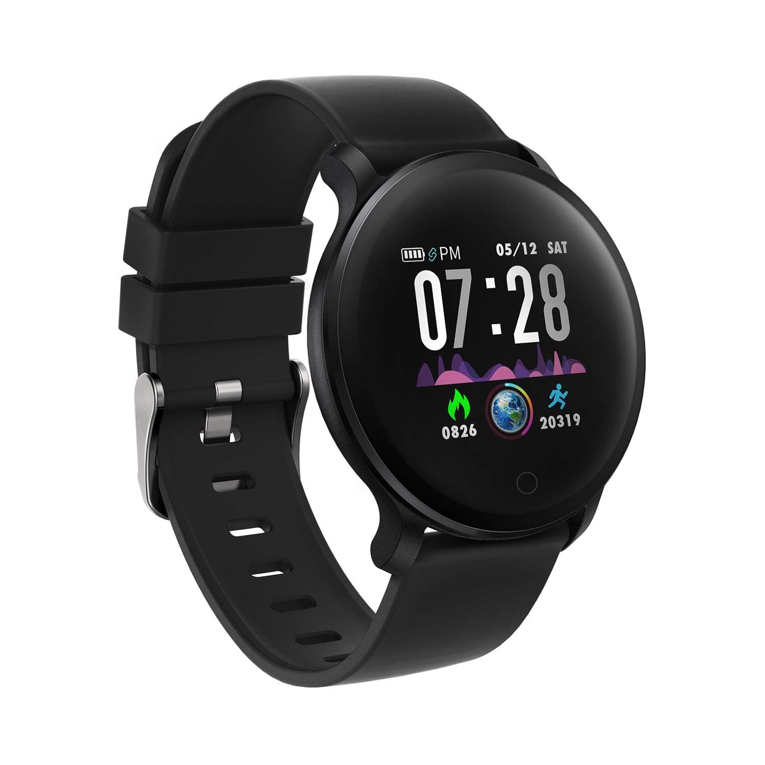 moreFit Smart Watch, IP68 Waterproof Fitness Tracker Watch Color Screen with Heart Rate Blood Pressure Monitor, Activity Tracker with Sleep Monitors, Pedometer, Stop Watch, Great Gift