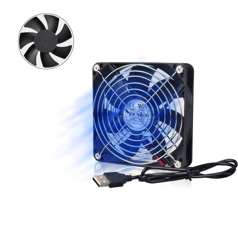 Yoosion USB Cooling Fan 120mm Ultra Quiet Cooling Fan for PC Computer Xbox Playstation TV Box 120mm USB Powered