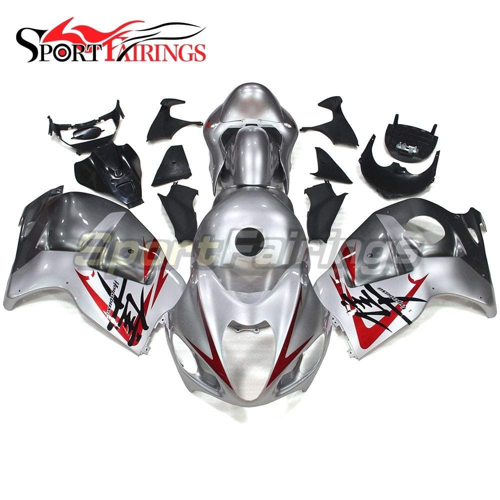 Sportfairings Motor Fairing Kit For Suzuki GSX-R1300 GSXR-1300 Hayabusa 1997 1998 1999 2000 2001 2002 2003 2004 2005 2006 2007 Bike Cover Panel Grey Silver