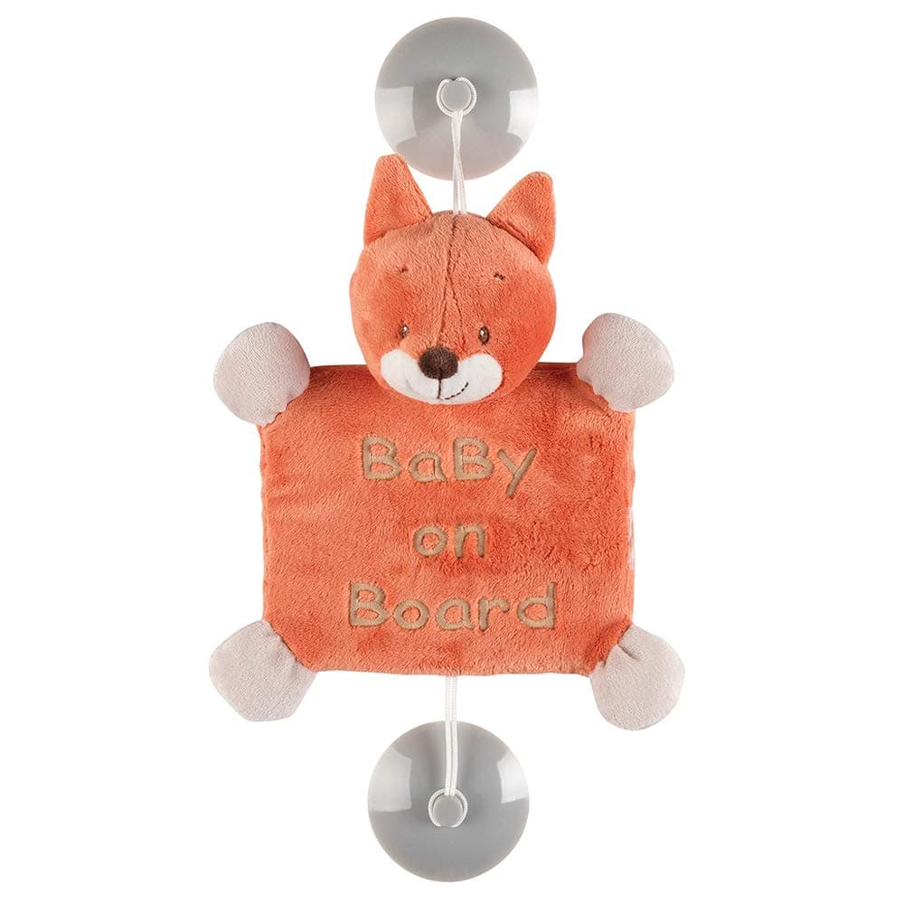 Nattou Fanny and Oscar - Baby On Board Sign Oscar the Fox
