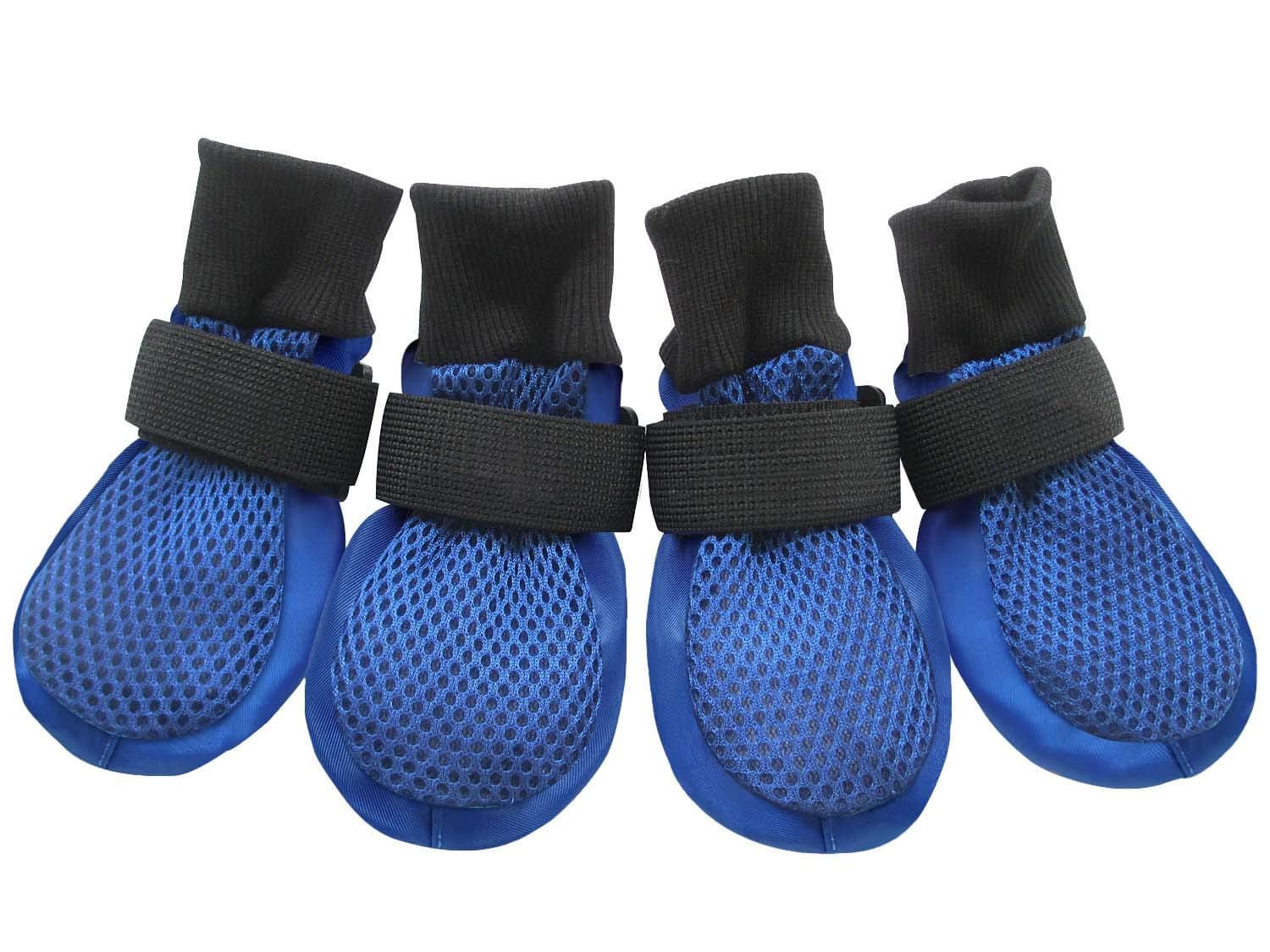 HiPaw Breathable Mesh Dog Boots Nonslip Rubber Sole for Summer