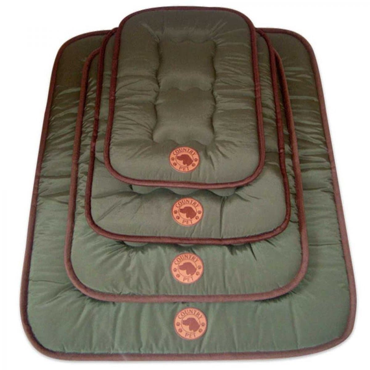 Country Pet Dog Mat Waterproof/ Anti Slip Base, 80 x 60 cm, Green