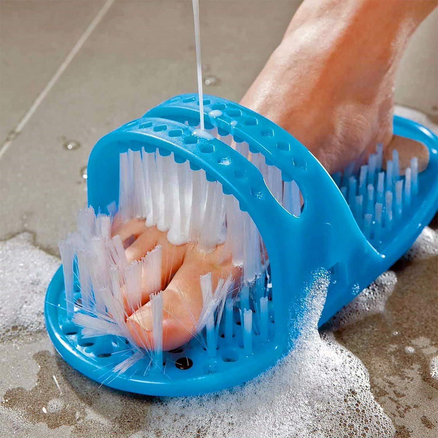 Buyerzone Easy Feet Shower Foot Cleaning Slipper with Scrubber