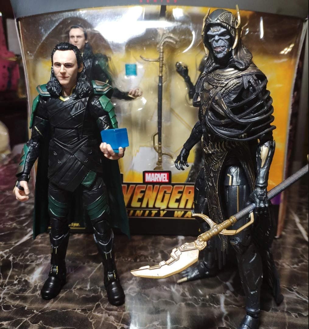 LIMITED EDITION Marvel Avengers Legends Loki With Corvus Glaive Action Figure Toy Brinquedos Figurals Collection Model Gift