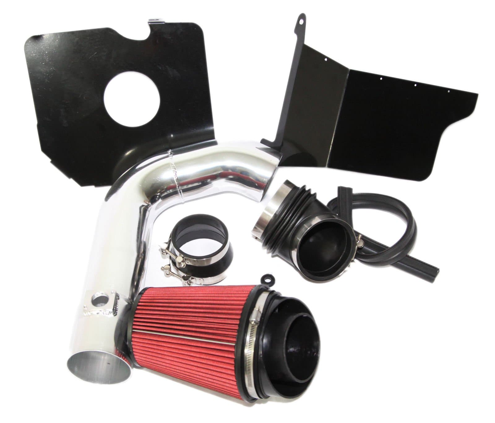 RED Cold Air Intake Kit+Heat Shield for 04-05 Chevy Silverado 2500HD DSL LLY