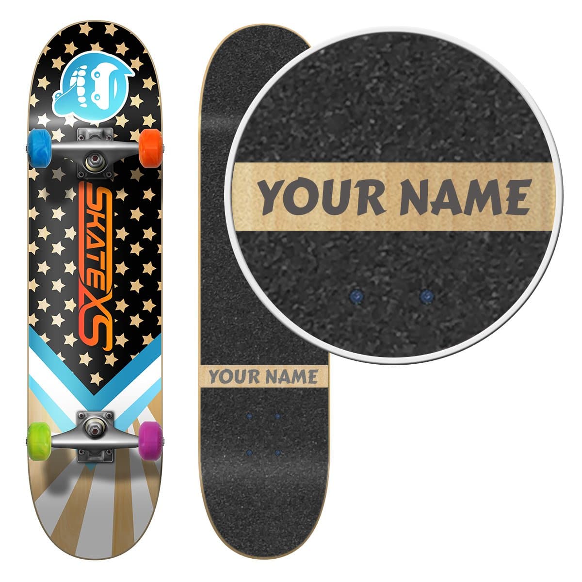 SkateXS Personalized Beginner Starboard Street Skateboard