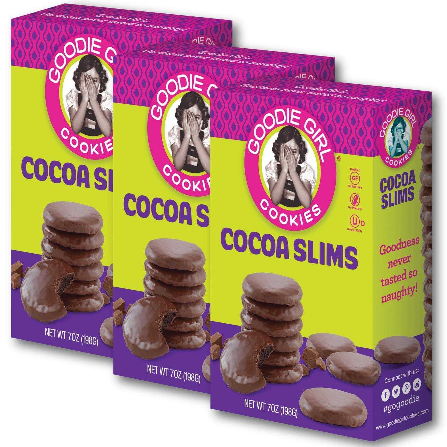 Goodie Girl Cookies, Cocoa Slims (3 Pack)