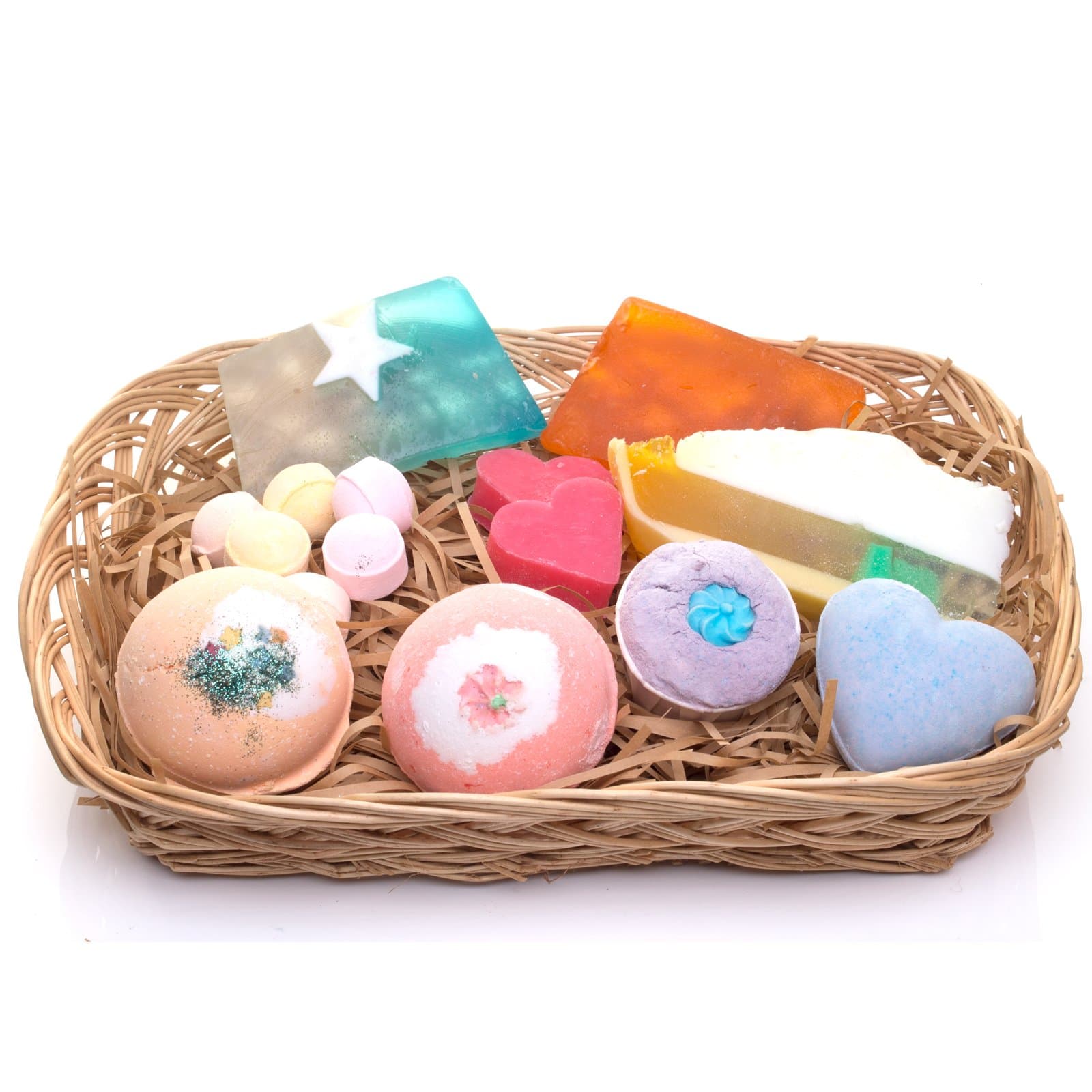 Luxury Pamper Hamper Large Basket- Beauty Bakery Handmade Bath Bomb and Soap Gift Set - Perfect Gift