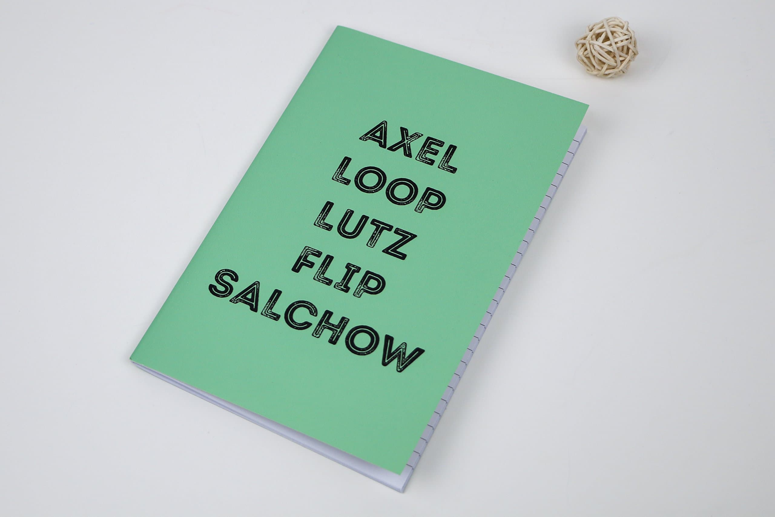 Various Figure Skating Jumps Notebook By Patinage, The Passionate Ice Sport Athlete Brand: For Figure Skating Lovers (A5, Green)