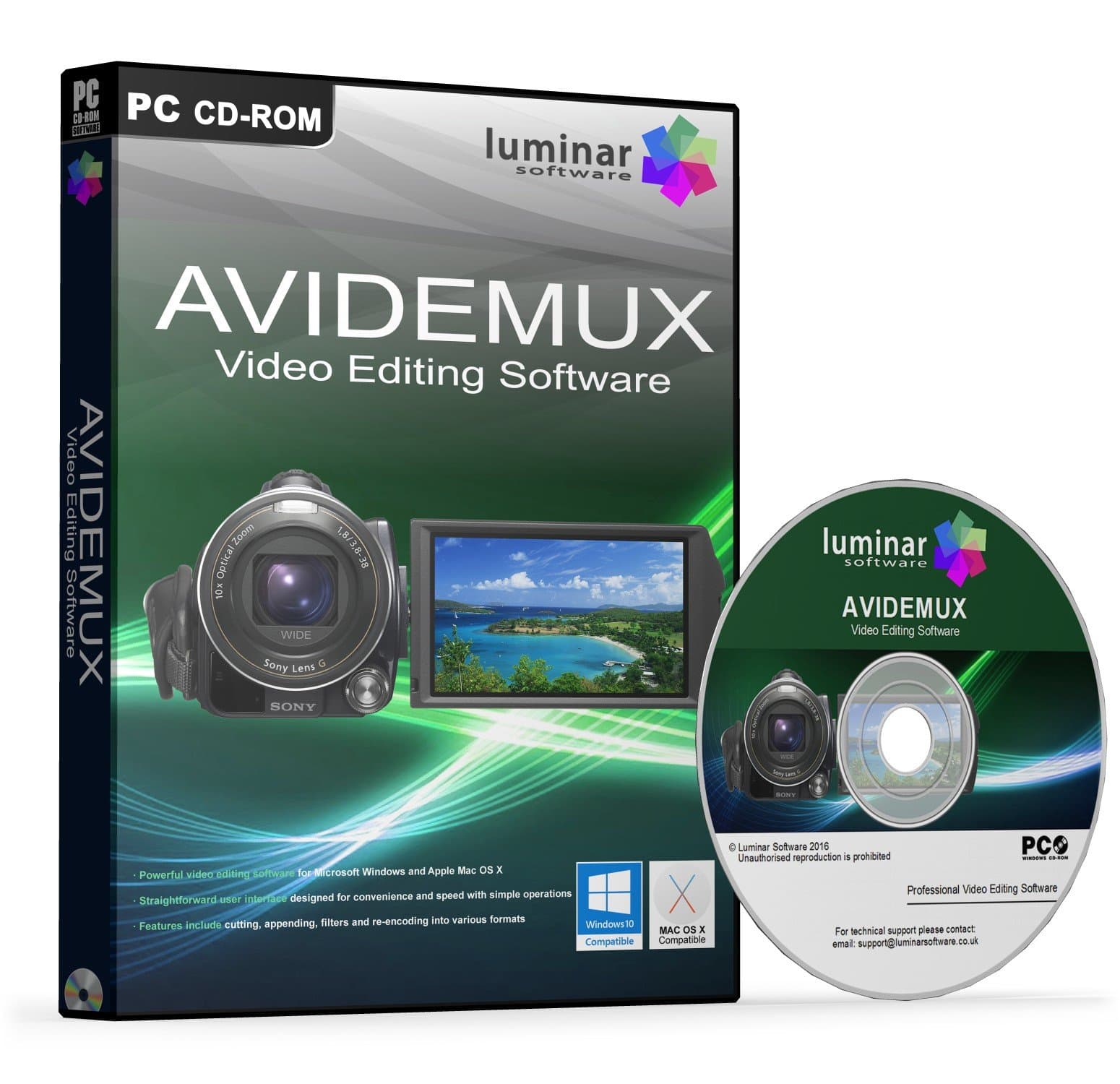 Avidemux - Powerful Video / Movie Editing / Production / Conversion Studio Software (PC & Mac) - BOXED AS SHOWN