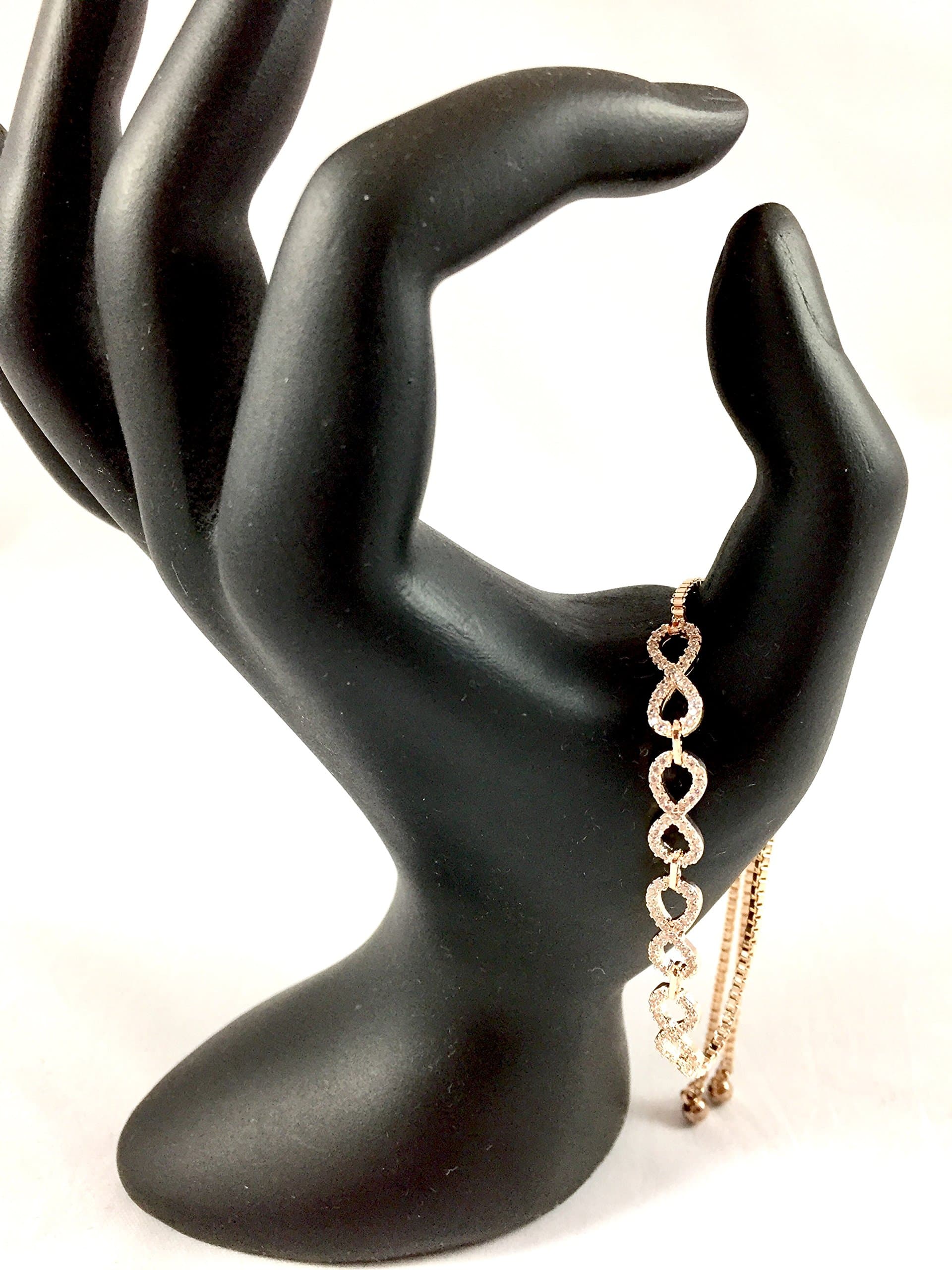 Adjustable Pull String Infinity Lariat Bracelet