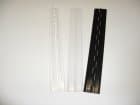 Plastic Piano Hinge - Pack of 12 Hinges - Color: Black - 12" Length
