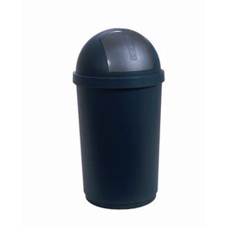 Curver L551 Bullet Bin, Self Closing Lid, 45 L, Black