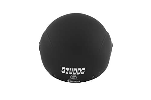 Studds Cub SUS_COFH_MBLKL Open Face Helmet (Matt Black, L)