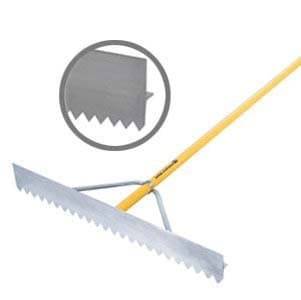 Midwest Rake Lute (Various Width Head: 24"- 42"), 36" Head Width, 1-1/8" x 82" Handle, Scarifier Lute Head, Wrap-Around Brace