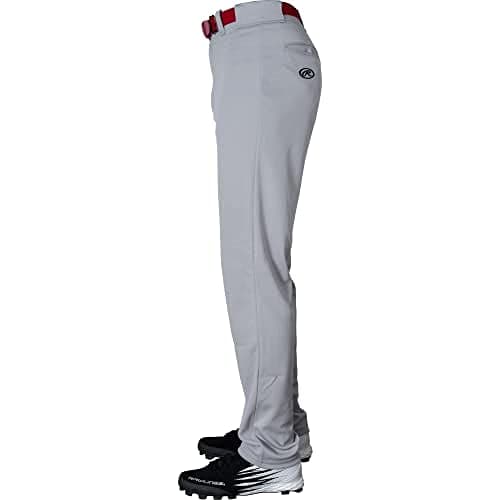 Rawlings | Men’s Semi-Relaxed Full Length Baseball Pants | Piped | Adult Sizes | Multiple Colors