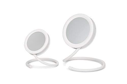 Joy ManganoSet of 2 Handy Hook Mirror, White