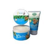 Spa New Herbal Kwao Krua Khao and Kham Foy Scrub Reduce the Appearance of Cellulite Skin Thai 1 Set 2 Psc. 320g &...