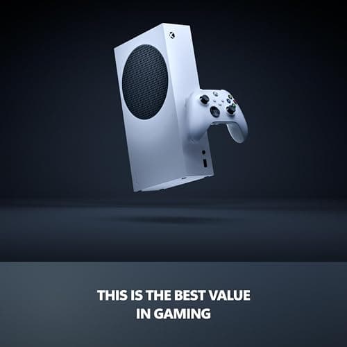 Xbox Series S 1TB SSD Console Robot White - Includes Wireless Controller - Up to 120 frames per second - 10 GB RAM - 1 TB SSD Storage - Experience high dynamic range Velocity Architecture