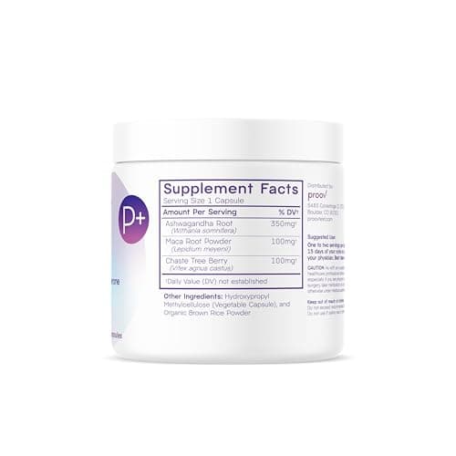 Proov Luteal Love, Herbal Supplement to Support Your Body's Natural Progesterone Production, Vitex (Chasteberry), Ashwagandha, Maca, 30 Capsules