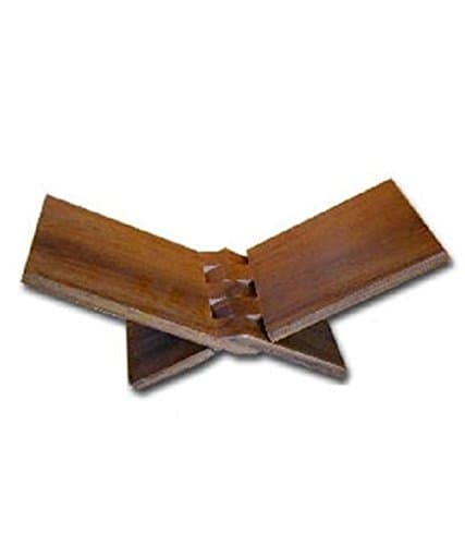 Wooden Book Stand- Holy Books (8.2X8.2X4.1, Brown)