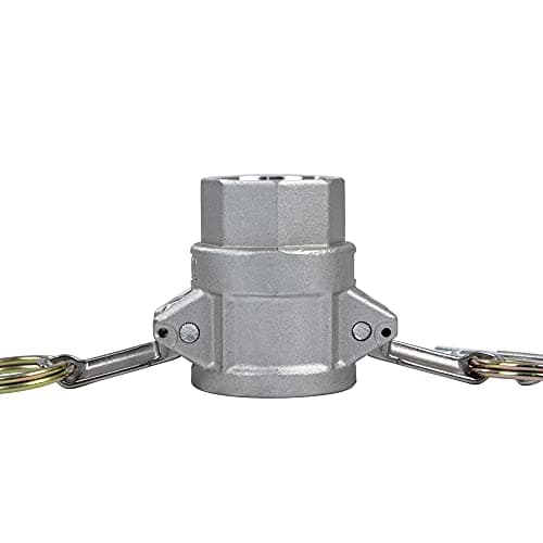 2pcs Aluminum Camlock (1" Part D) Cam & Groove Hose Fittings, Female Coupler x Female NPT Thread Camlock Coupling (1")