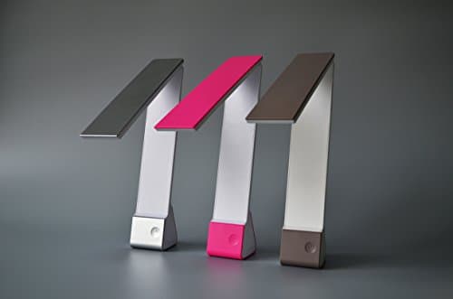 i-CHONY Desk Lamp 4W EyeCare Dimmable Led USB Rechargeable Touch Switch Lighting Built-in 2000mah Rechargeable Battery Big Power 180° Foldable Space Saving(Silver)