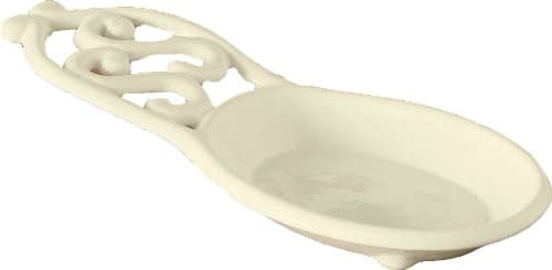 Decorative Spoon Rest Made Of Cream Cast Iron & New Design