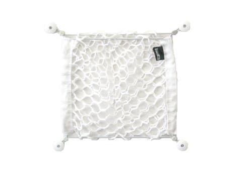 EZnet Organizer 10111212W2 Small Storage Net Polybag Package, White, 2-Pack