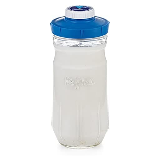Kefirko 2nd Fermentation Bottle 1.4 Litre with Blue Lid for Storing and Drinking Milk & Water Kefir