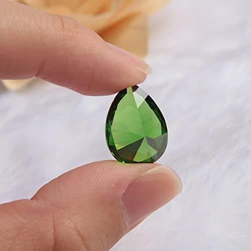 Comimark 1PCS Natural Mined Colombia Green Drop Shape Cut Emerald VVS1 AAA Loose Gemstone