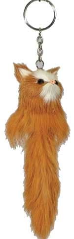 Furry Cat Collectible Keychain (Random Color)