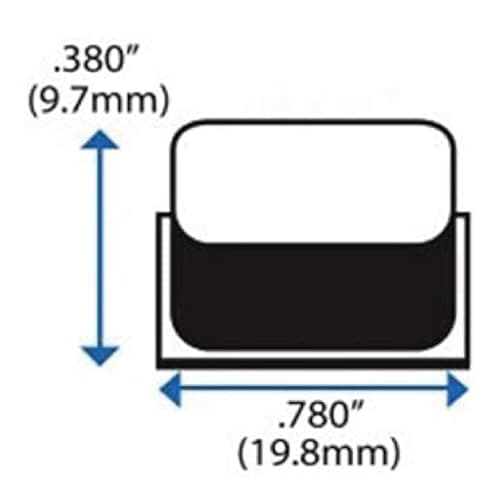 Clear Tall Square Adhesive Rubber Bumper Pads - Made in USA – Rubber Feet for Speakers, Electronics, Furniture, Appliances, Audio Equipment - 20 Pieces