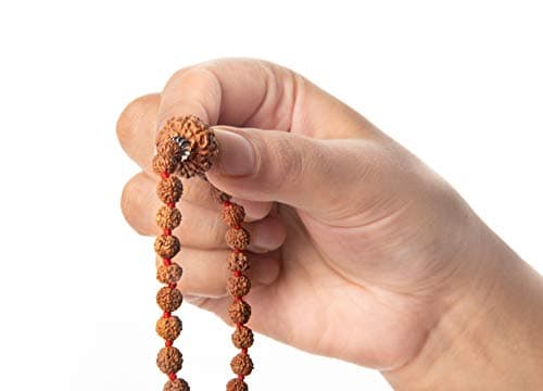 Wonder Care Original Nepali Rudraksha Bead and Rudraksha Mukhi Mala Natural Rudra Religious Rosary Beads Japa Mala Rudraksha for Men and Women