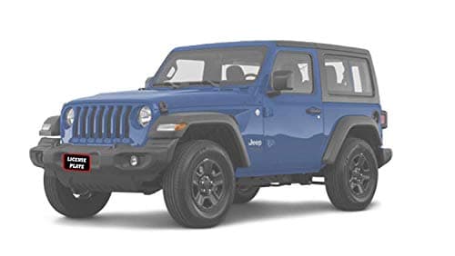 STO N SHOSTO N SHO Front License Plate Compatible with 2018-22 Jeep Wrangler JL except Sahara/Rubicon, 2020-22 Gladiator Sport/Sport S & 2023-24 Wrangler Sport/Sport S/Sport Altitude w/plastic bumper (SNS140)