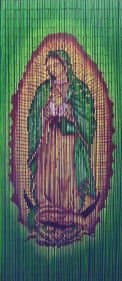 ABeadedCurtain 125 String Virgin Mary Guadalupe Beaded Curtain Handmade with 4000 Beads (+hanging hardware) 38% More Strands and Beads