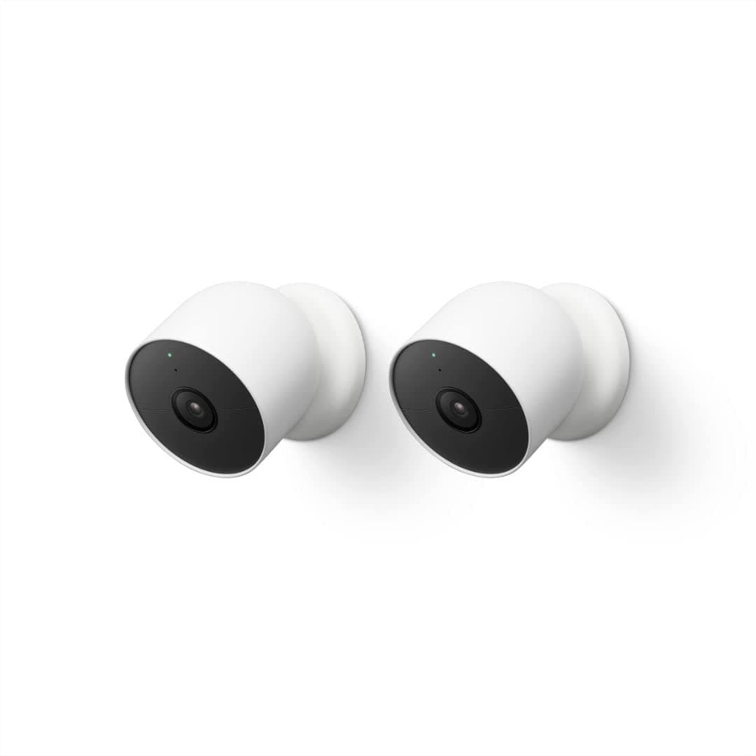 Nest Cam Outdoor or Indoor, Battery - 2nd Generation - 2 Count (Pack of 1)