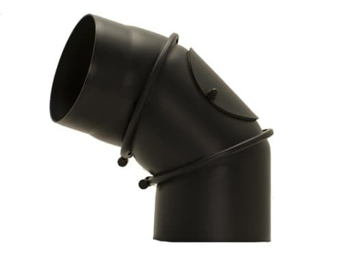 RAIK Exhaust System 0 ° to 90 ° – Smoke Pipe Elbow with Cleaning Eye