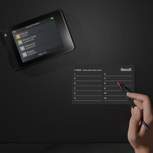 SecuX W20C-PLUS Hardware Wallet - Bluetooth Connectivity for Storing Bitcoin, Ethereum, Ripple, Doge, and Other Cryptos Safely