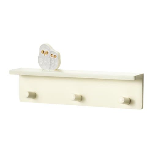 Ikea Owls Klade 3 Knob Hook Clothes Rack Hat Shelf Kids Bedroom Entryway