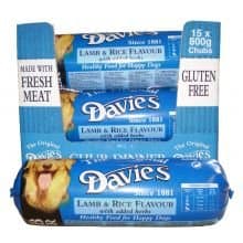 Davies Chub Rolls Dog Food - Lamb and Rice Wet - 800g Tube
