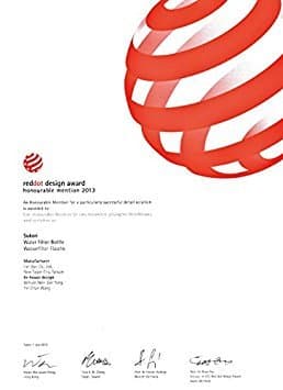 Portable Water Filter Bottle * Bpa-free 470ml * Latest AG+ Activated Carbon filter* 400 uses*Reddot, NSF & SGS Awards *Removes Chlorine & Flouride (Pink)