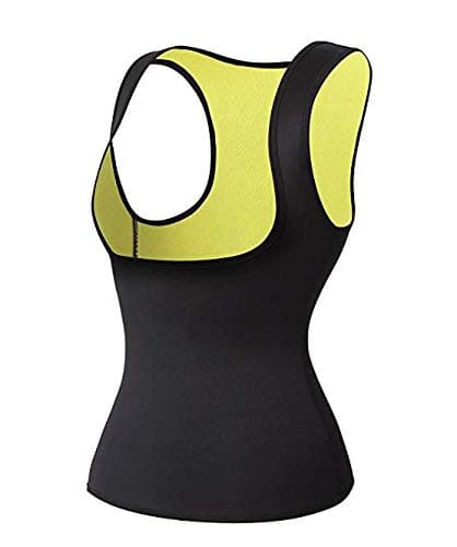 Women's Neoprene Sauna Vest with Sleeves Gym Hot Sweat Suit Weight Loss(XXX-Large, Black)