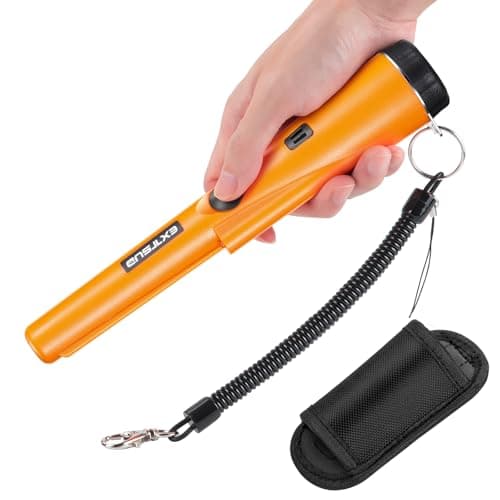 Metal Detector Pinpointer for Kids & Adults, IP66 Waterproof Handheld Pin Pointer Wand Treasure Finder Probe with 9V Battery for Gold Coin Hunting