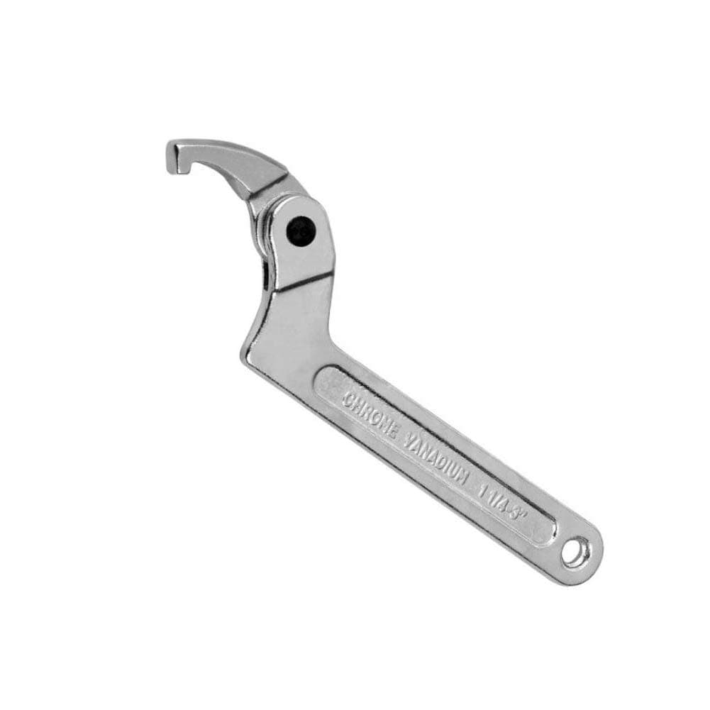Vmotor Chrome Vanadium C Spanner Tool Adjustable Hook Wrench - 3/4-2(19-51mm)