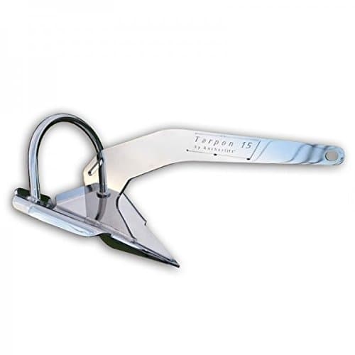 Anchor, Plow Style, Model: TPX10 10 kg / 22 lbs AISI316L Stainless Steel w/Removable Roll Bar