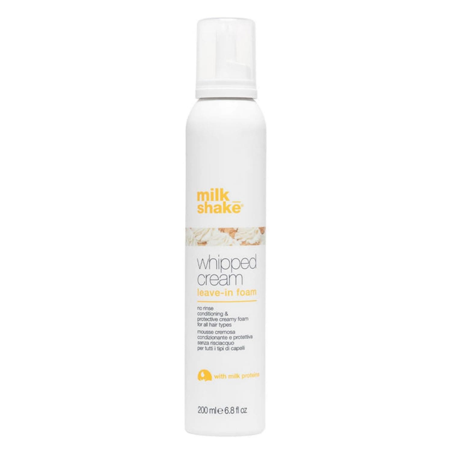 Whipped Cream Leave-in Treatment | Creamy, No-Rinse Conditioning Mousse with Milk Proteins and Fruit Extracts | Hydrates, Detangles, and Smooths for Silky, Healthy-Looking Hair