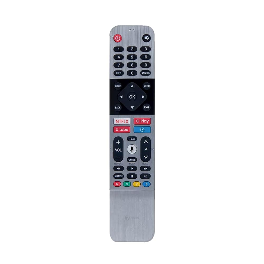 7SEVEN® Compatible SKYWORTH TV Remote Control with Google Assistant, Bluetooth Voice Command skyworth Remote Android tv with Netflix YouTube Media Player and Google Play hot Keys. Pairing Must!