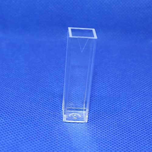 LAB4US Polystyrene Disposable Cuvette Spectrophotometry Cuvettes for 3.5 ml, Pack of 100 (Disposable) Disposable Cuvette PS